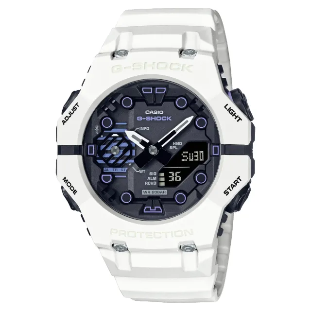 CASIO 卡西歐】G-SHOCK科技感藍牙連線雙顯錶(GA-B001SF-7A) - momo購物 