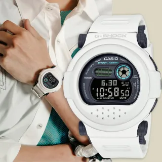 【CASIO 卡西歐】G-SHOCK 星際白兵 可拆式雙錶圈藍牙手錶 女王節(G-B001SF-7)