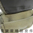 【SNOW.bagshop】腰包小型輕巧二層拉鍊主袋防水帆布+皮革(耐磨損耐使用隨身物品防竊盜腰包輕巧便利)