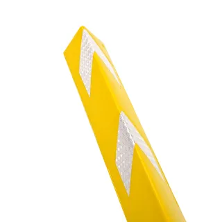 【冠和工程】PVC防撞條 兩入 黃色 L型角柱防撞條 地下車庫防撞 PPP800+Y-F(防護條 牆角反光防撞條 防撞角)