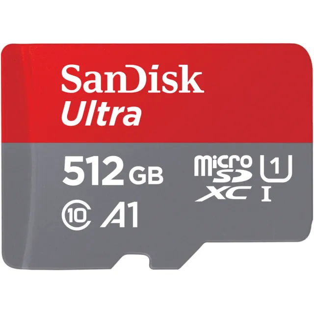 【SanDisk 晟碟】512GB microSDXC Ultra 150MB/s SDXC U1 A1 記憶卡