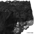 【aimerfeel】蕾絲包覆 全蕾絲三角內褲 -黑色(603720-BL)