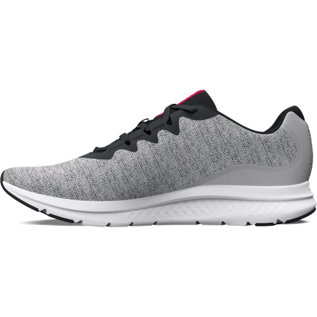 【UNDER ARMOUR】UA 男 Charged Impulse 3 Knit 慢跑鞋 運動鞋_3026682-100(灰紅)