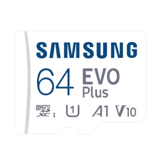 【SAMSUNG 三星】EVO PLUS microSDXC 64GB 130MB/s記憶卡(平行輸入)