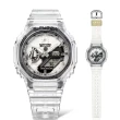 【CASIO 卡西歐】G-SHOCK 40周年透明限量版透視機芯手錶 畢業禮物(GMA-S2140RX-7A)