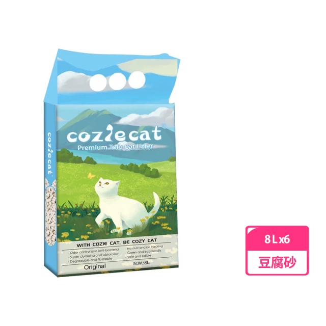 Cozie cat 豆腐砂 8L 6包組(原味/綠茶/活性碳)