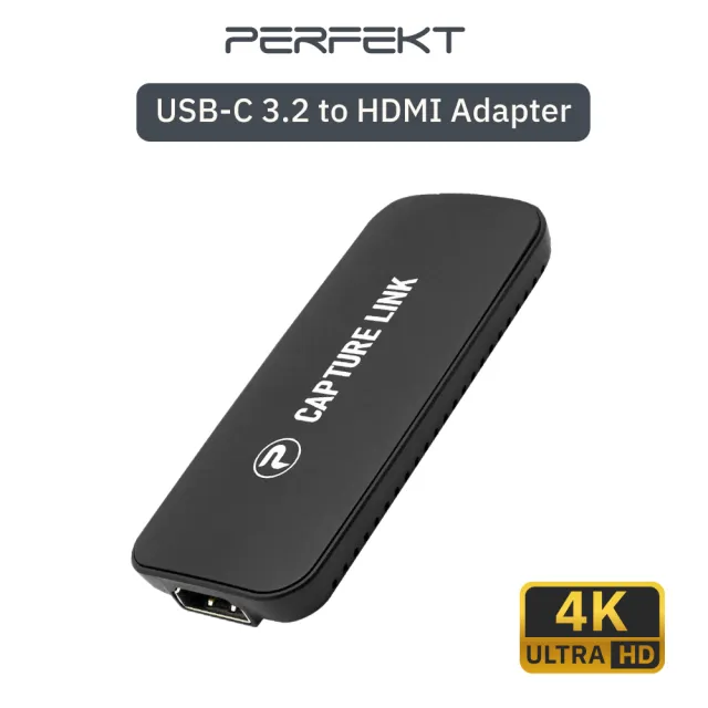 PERFEKT】Capture Link HDMI 4K影像擷取棒遊戲直播專用(Youtube Twitch