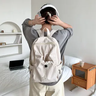 【MoonDy】韓國包包 雙肩包 學生包包 後背包 書包 百搭包包 大容量包包 防水包包 尼龍背包 休閒旅行背包
