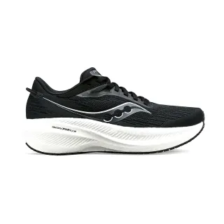 【SAUCONY 索康尼】Triumph 21 男鞋 黑白色 透氣 舒適 競速 緩震 跑步 路跑 運動 休閒 慢跑鞋 S20882-10