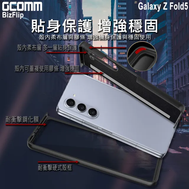 【GCOMM】GCOMM 三星 Z Fold5 雙卡皮套 BizFlip(Galaxy Z Fold5)