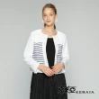 【KERAIA 克萊亞】巴黎日常經典條紋短版外套