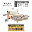 【ASSARI】香杉收納插座床頭箱(雙人5尺)