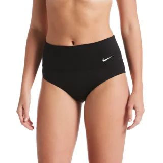 【NIKE 耐吉】SWIM 女泳裝 比基尼泳褲 三角泳褲 Essential High Waist 黑 NESSA215-001