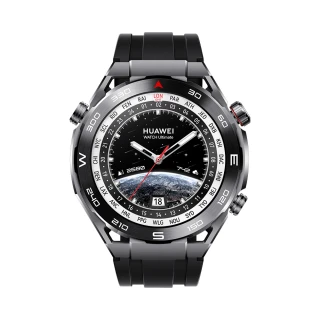 鈦金屬錶帶組【HUAWEI 華為】WATCH Ultimate GPS 48mm 運動健康智慧手錶(馳騁黑)