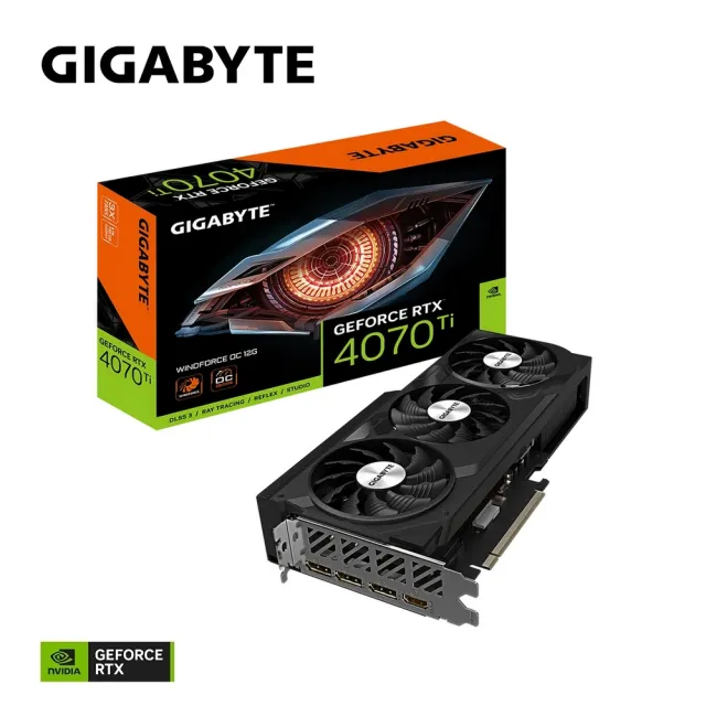 GIGABYTE 技嘉】GeForce RTX 4070 Ti WINDFORCE OC 12G 顯示卡- momo