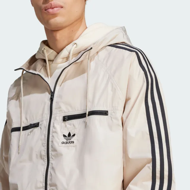 【adidas 愛迪達】ADICOLOR 連帽風衣外套 男 - Originals IM2107