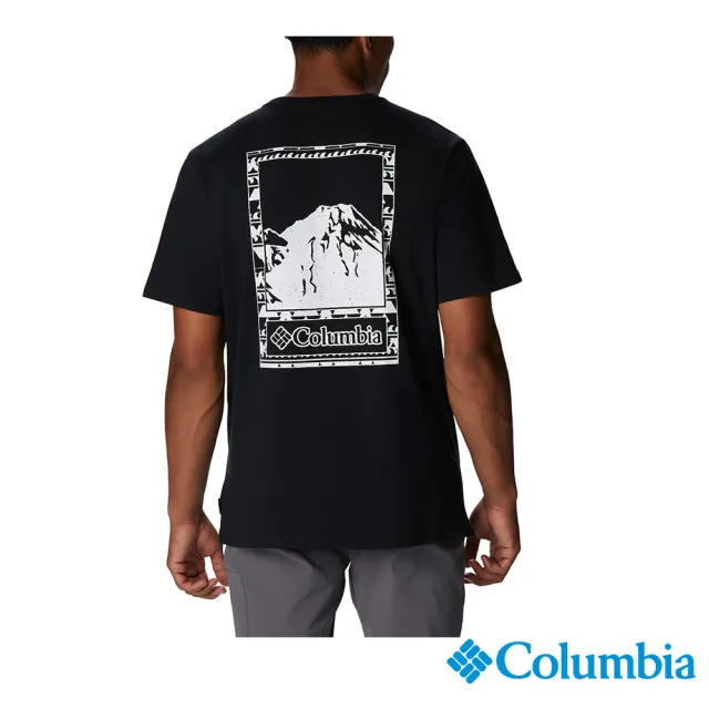 【Columbia 哥倫比亞 官方旗艦】男款-Explorers Canyon LOGO短袖上衣(UAM55920)