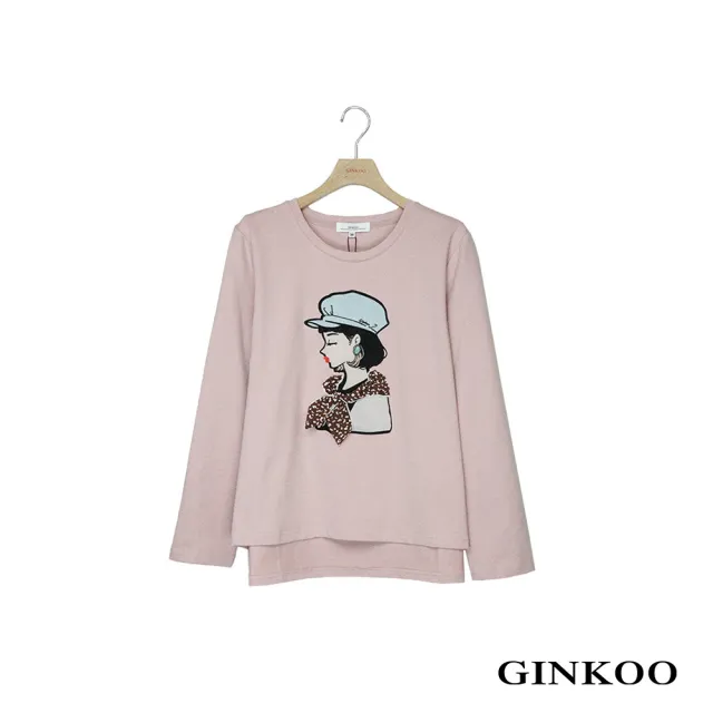 【GINKOO 俊克】立體插畫上衣