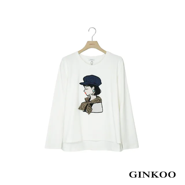 【GINKOO 俊克】立體插畫上衣