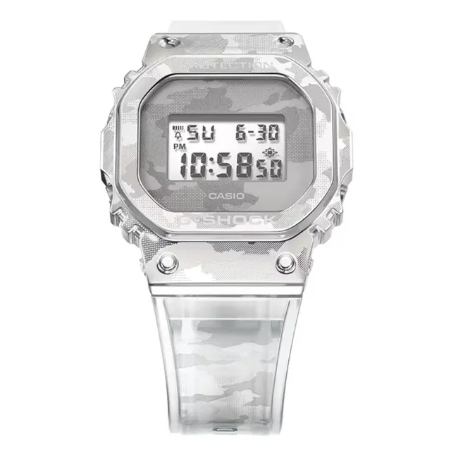 CASIO 卡西歐】G-SHOCK金屬迷彩電子錶(GM-5600SCM-1) - momo購物網