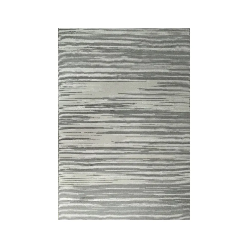 【山德力】簡約風地毯 杰安160x230cm(灰色系 現代線條)