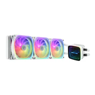 【ENERMAX 安耐美】AQUAFUSION ADV 360 ARGB 幻彩晶蝶 特仕版 雪白版 CPU水冷散熱器