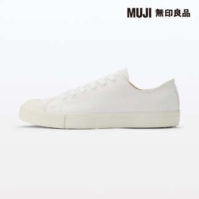 【MUJI 無印良品】撥水加工舒適休閒鞋(柔白)