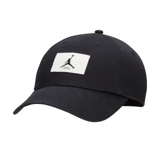 【NIKE 耐吉】帽子 棒球帽 運動帽 遮陽帽 J CLUB CAP US CB FLT PATCH 黑 FD5181-010