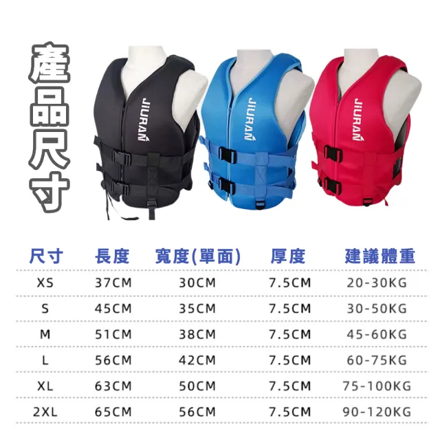 【悠遊露】雙跨帶強力浮力衣(水上活動/浮潛/六種尺寸)