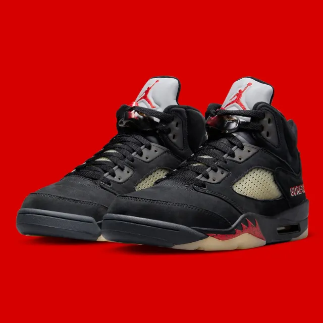 NIKE 耐吉】休閒鞋Air Jordan 5 Gore-Tex W Off Noir 黑紅女鞋男女段