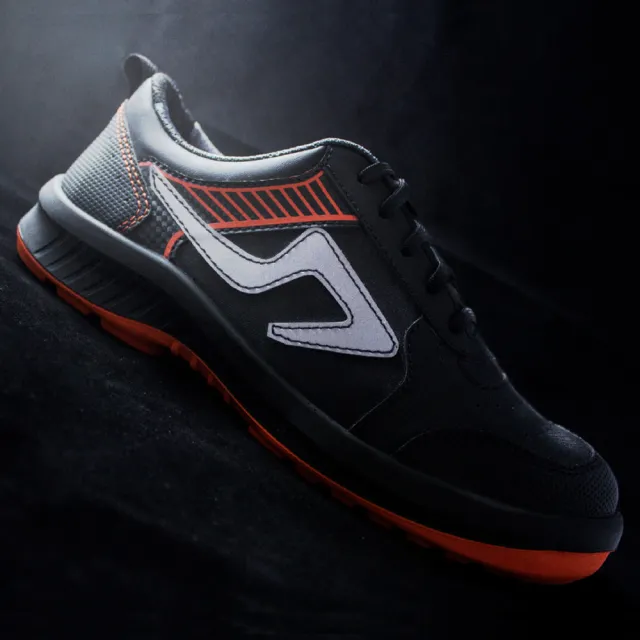 【PERFiT 護特】超輕 奈米碳纖頭 反光 橡膠大底綁帶安全鞋(PL006-BK/工作鞋/止滑鞋/CNS 20345認證)