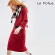 【Le Polka】胭脂紅針織直筒裙-女(套裝/裙裝)