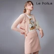 【Le Polka】小香風氣質石英粉針織外套-女(套裝/裙裝)