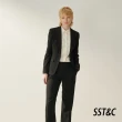 【SST&C 新品９折】黑色小直筒西裝褲7262308002
