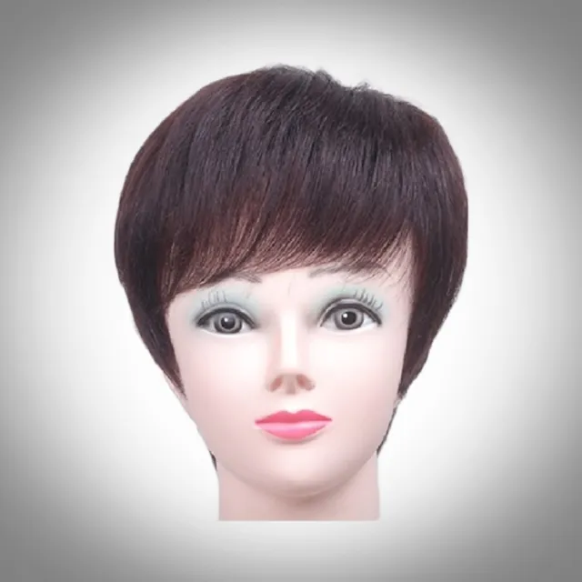 【巴黎精品】現貨+預購 女短假髮真髮假髮透氣假髮片輕量免打理隱形增髮量假髮接髮(立體造型直髮3色a1cq24)