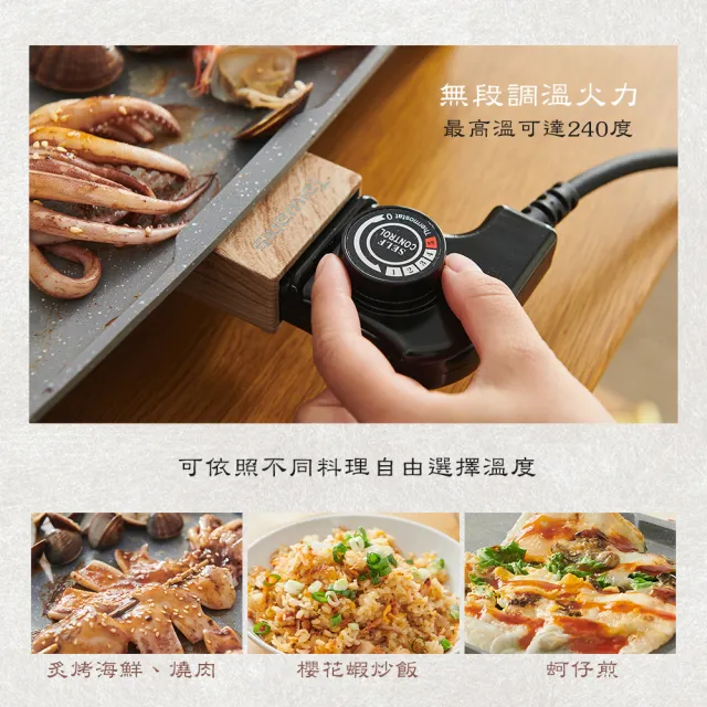 Taiwanis炙燒電烤盤THL-5026(燒烤盤/鐵板燒/料理盤/中秋烤肉)