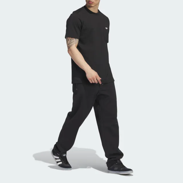 【adidas 愛迪達】H Shmoo SS Tee 男 短袖 上衣 T恤 亞洲版 休閒 重磅 柔軟 純棉 黑(II5965)