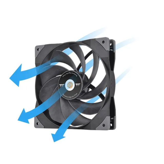 【Thermaltake 曜越】耀影SWAFAN GT14系統散熱風扇TT Premium頂級版 單顆包(CL-F157-PL14BL-A)