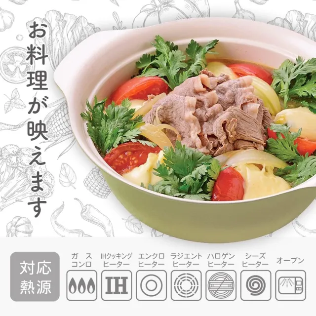 【台隆手創館】日本和平 蔬果色IH火鍋24cm(湯鍋)