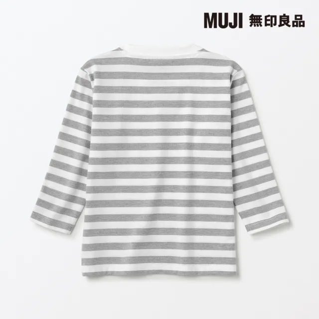 【MUJI 無印良品】幼兒棉混聚酯纖維圓領長袖T恤(共6色)