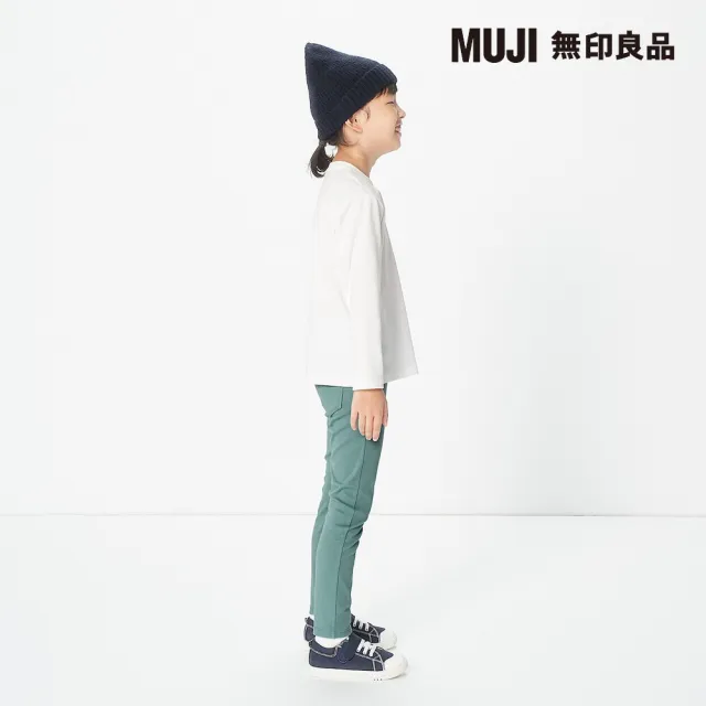 【MUJI 無印良品】兒童棉混聚酯纖維圓領長袖T恤(共6色)