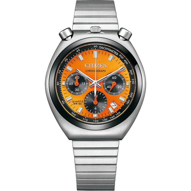 【CITIZEN 星辰】Chronograph Tsunokurono/熊貓計時手錶(AN3660-81X)