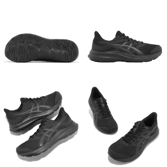 【asics 亞瑟士】慢跑鞋 Jolt 4 女鞋 黑 全黑 透氣 路跑 運動鞋 亞瑟士(1012B421001)