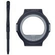 【CASIO 卡西歐】G-SHOCK 黑色沙漠藍牙智慧腕錶/黑x銀框(G-B001MVA-1)