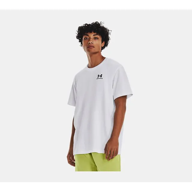 【UNDER ARMOUR】UA 男 HEAVYWEIGHT 短T-Shirt 白(1373997-100)