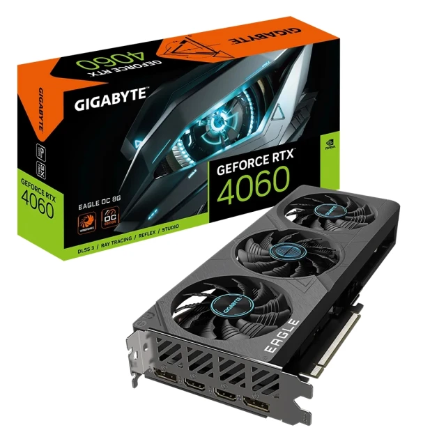 【GIGABYTE 技嘉】GeForce RTX4060 EAGLE OC 8G 顯示卡