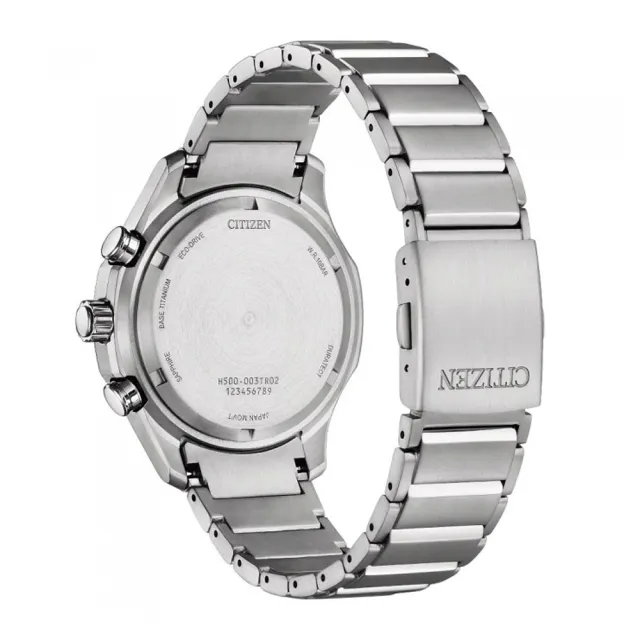 【CITIZEN 星辰】鈦金屬光動能競速腕錶 石英錶-綠/43mm(AT2530-85X)