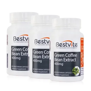 【美國BestVite】必賜力綠咖啡精華膠囊x3瓶(60顆/瓶)