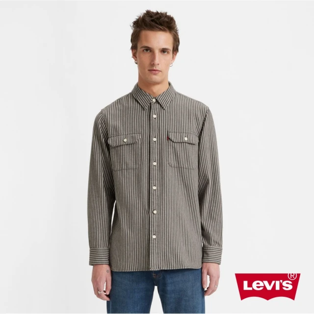 LEVIS 男款 雙口袋復古襯衫 經典條紋設計 人氣新品