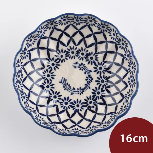【波蘭陶】Manufaktura  波浪深盤 陶瓷盤 菜盤 水果盤 沙拉盤 16cm 波蘭手工製(浮雲入夢系列)